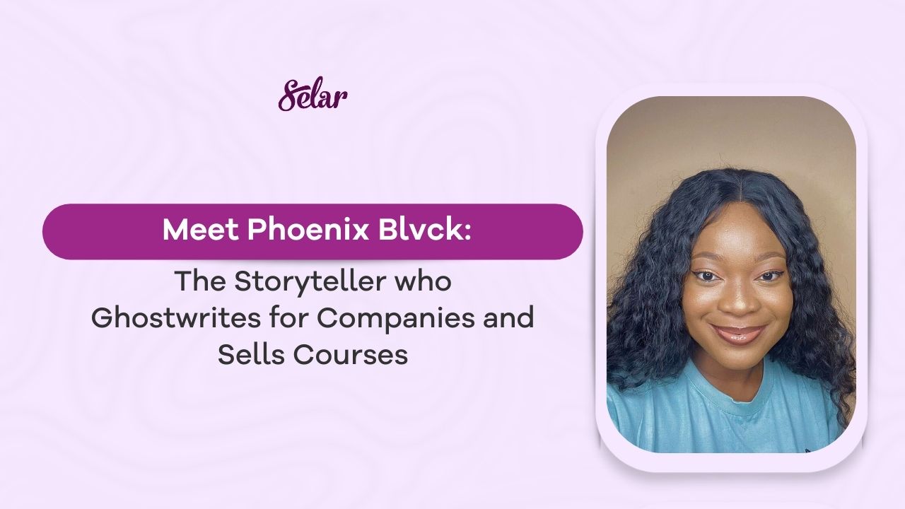 Meet Phoenix Blvck, The Storyteller Who Ghostwrites for Companies and Sells Courses