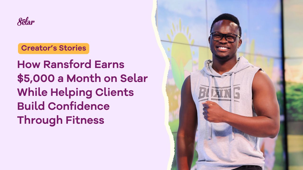 How Ransford Earns $5,000 a Month on Selar While Helping Clients Build Confidence Through Fitness