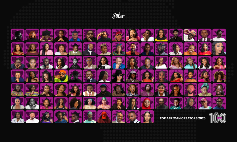 top 100 creators in Africa in 2025