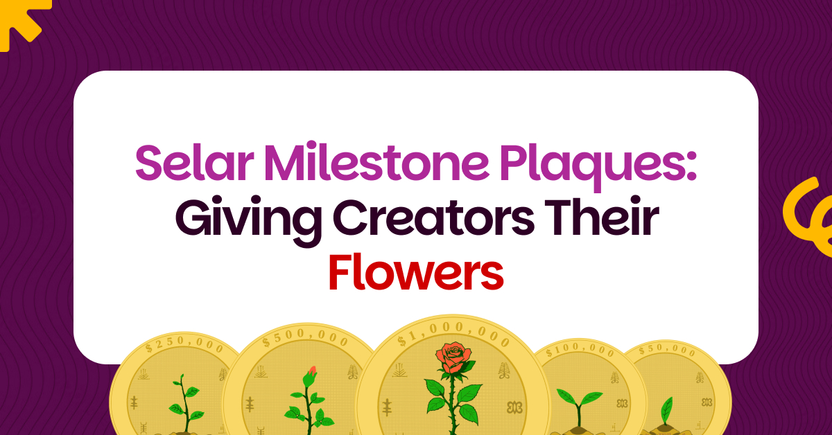 Selar Milestone Plaques: Giving Creators Their Flowers