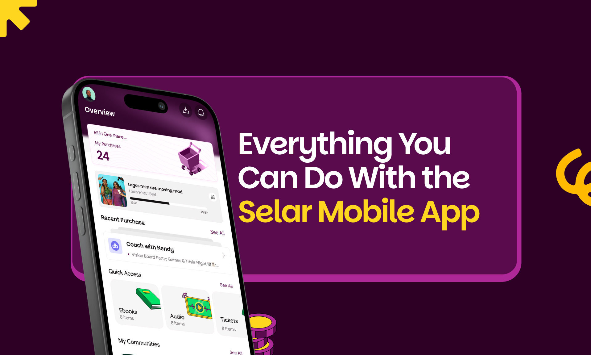 Everything You Can Do With the Selar Mobile App